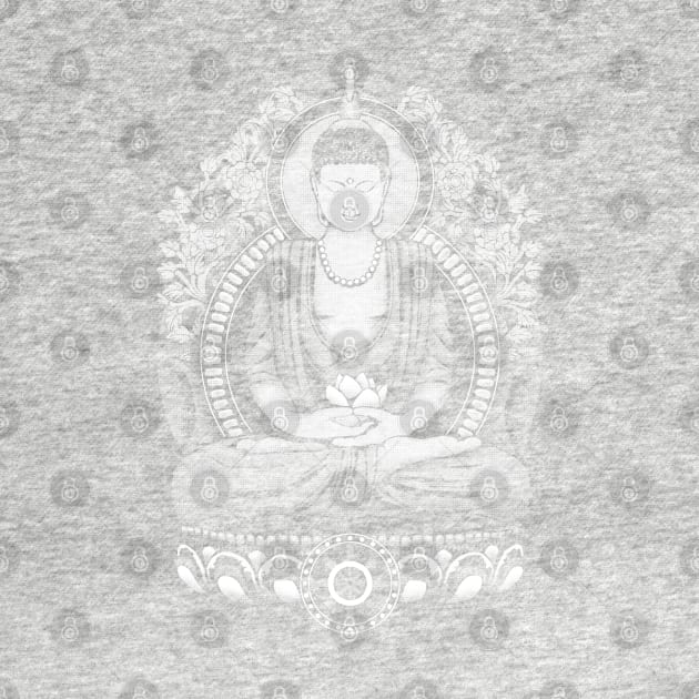 Gautama Buddha White Halftone by GAz